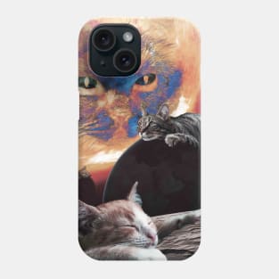 Cat Universe Galaxy Kitten Planets Solar Sun Earth Funny Phone Case