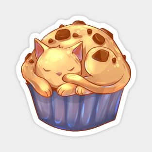 Chocolate Chip Muffin Cat Magnet