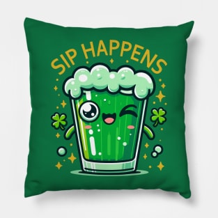 Lucky Brew Smile - St. Paddy's Day Beer Mug Pillow