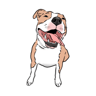 Happy Smiling Pitbull T-Shirt