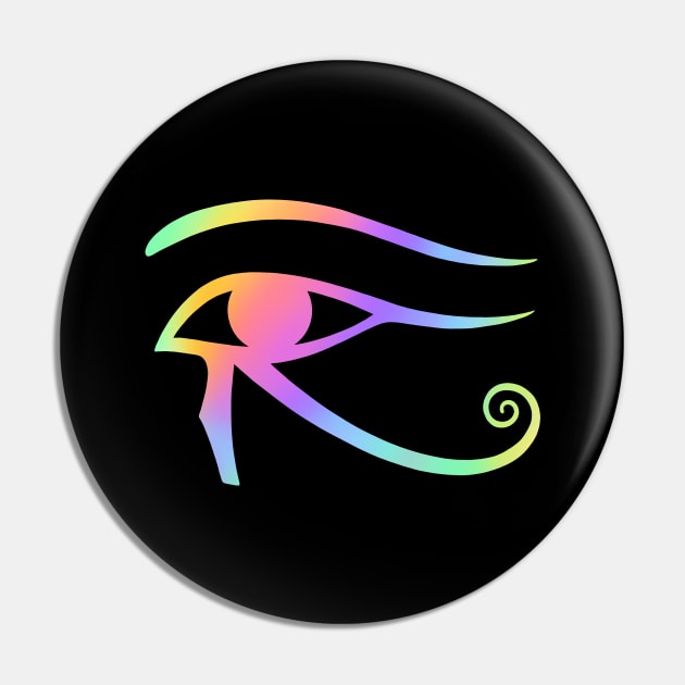 Eye of Horus. Rainbow Holographic colors Eye Of Horus Pin