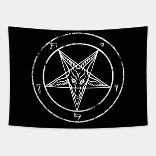 Satan Black Metal Pentagram Tapestry