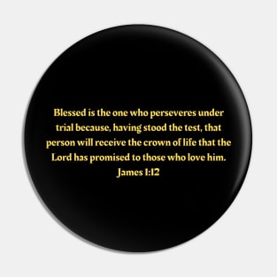 Bible Verse James 1:12 Pin