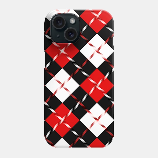 Plaid Pattern Luxury Checkers  Tartan Phone Case by HamilcArt