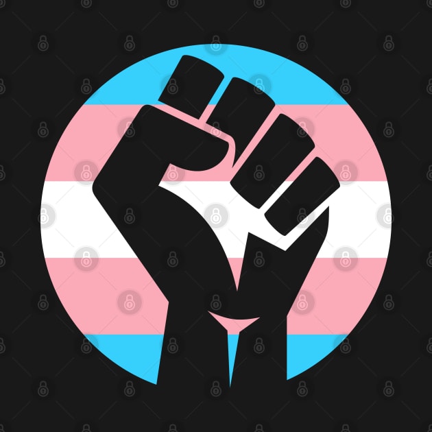 Transgender Pride Fist by deanbeckton