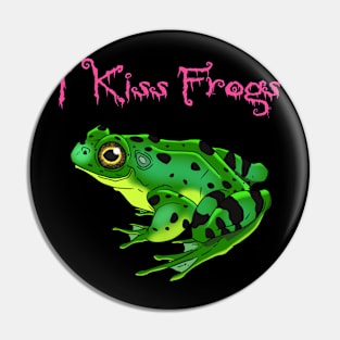 Frog Kisser Pink Logo Pin