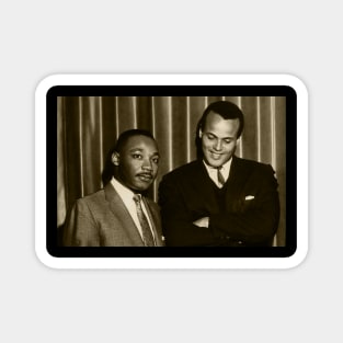 Martin Luther King Jr. & harry belafonte Magnet