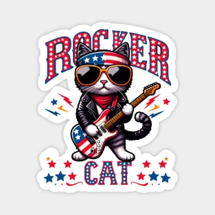 Cat Rocker Magnet