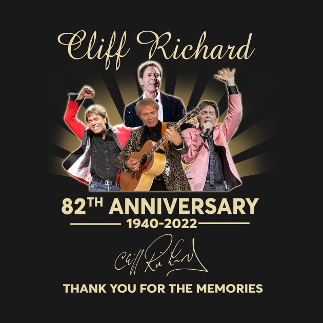 Cliff Richard 81th anniversary signature thank you for the memories by asheribtllo