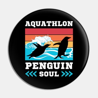 Aquathlon penguin soul Pin