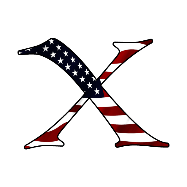 America US USA Flag America X by Monstershirts