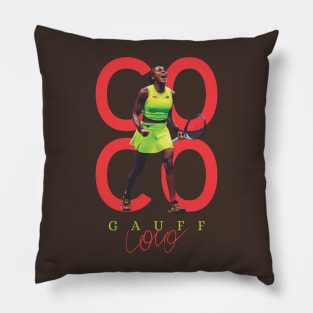 Coco Gauff Original Aesthetic Tribute 〶 Pillow