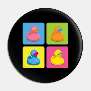 Rubber Duckies Pop Art Pin