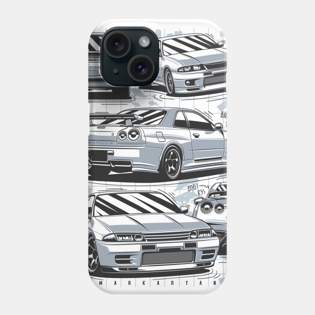 Skyline gtr generations Phone Case by Markaryan