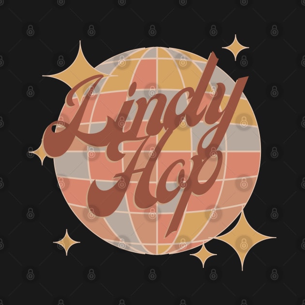 Lindy hop retro design dance disco ball by Bailamor