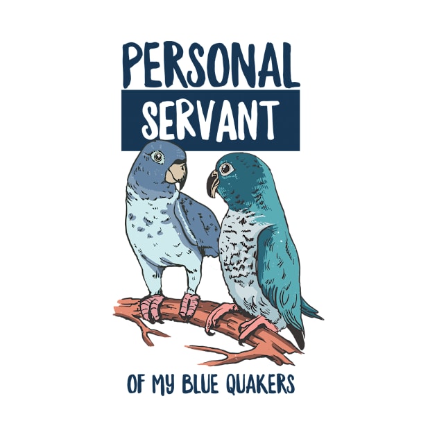 Blue Quaker Design for a Blue Monk Parakeet Owner by ErdnussbutterToast