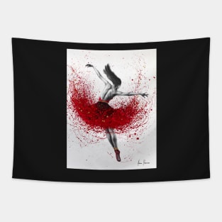 Scarlet Sensation Dance Tapestry