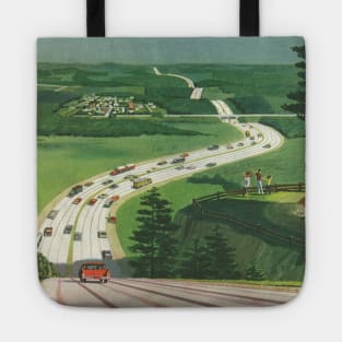 Vintage Scenic America Tote