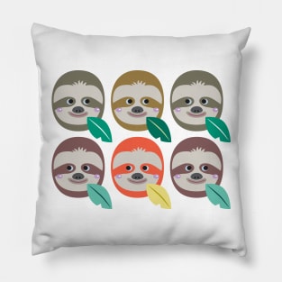 The Slothful Sloths II Pillow