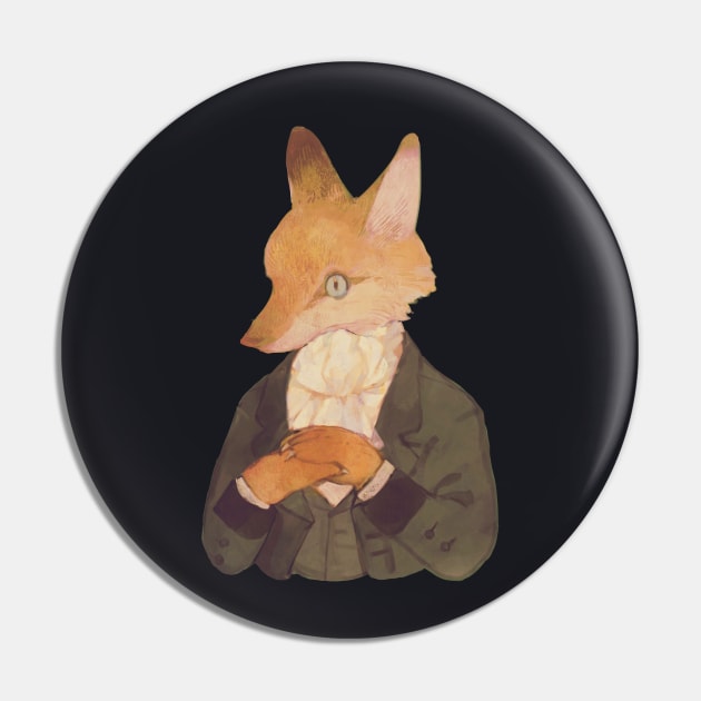 Fox gentleman Pin by rt0no