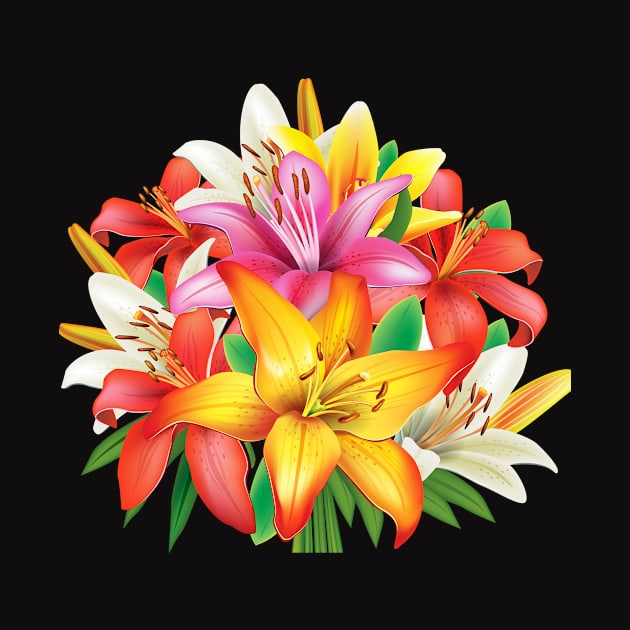 COLORFUL LILIES by HERE U ARE