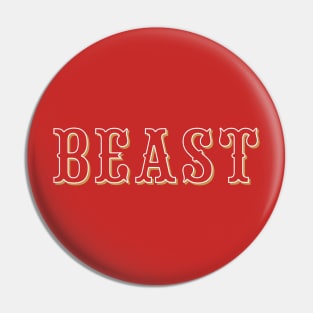 Red & Gold Beast Pin