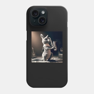 Kangaroo sax player Phone Case