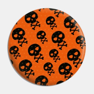 Skull Pattern Pin