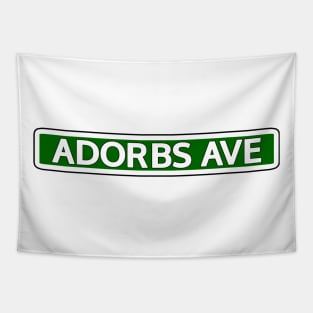 Adorbs Ave Street Sign Tapestry