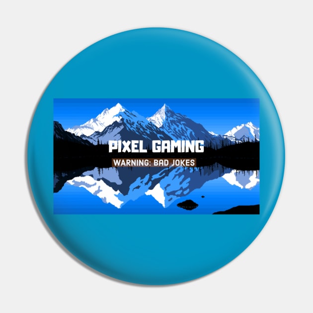 Pixel Gaming Banner Shirt Pin by PixelYT