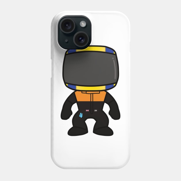 Lando Norris Custom Bobblehead - 2022 Season Phone Case by GreazyL