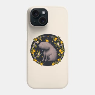 Capybara Cottagecore Aesthetic | Capy Yuzu Orance Citrus on Head Phone Case