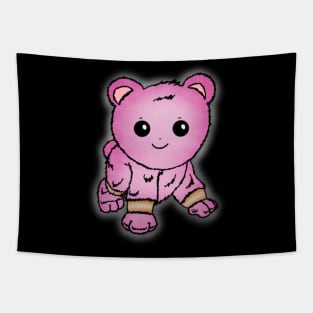 Cute Pink Baby Bear Tapestry