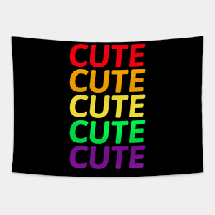 Rainbow Cute Cute Cute Tapestry