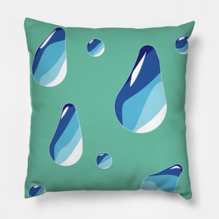 water drops Pillow