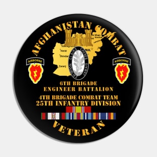 Afghanistan - Vet - 6th Bde Eng Bn - 4th BCT 25th ID w AFGHAN SVC Pin