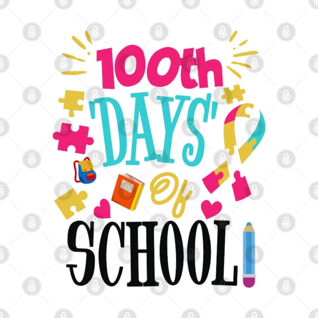 100th Day Of School 100 Days Of School Teacher Kids by Mojakolane