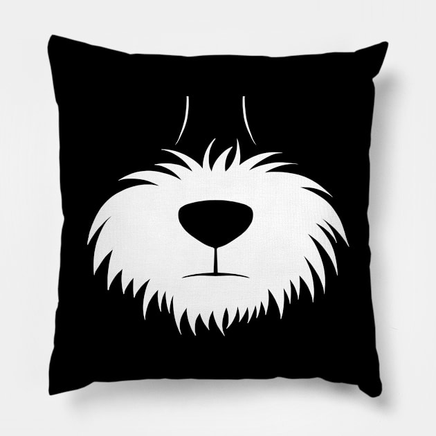Fluffy doggy 3 Pillow by Episodic Drawing