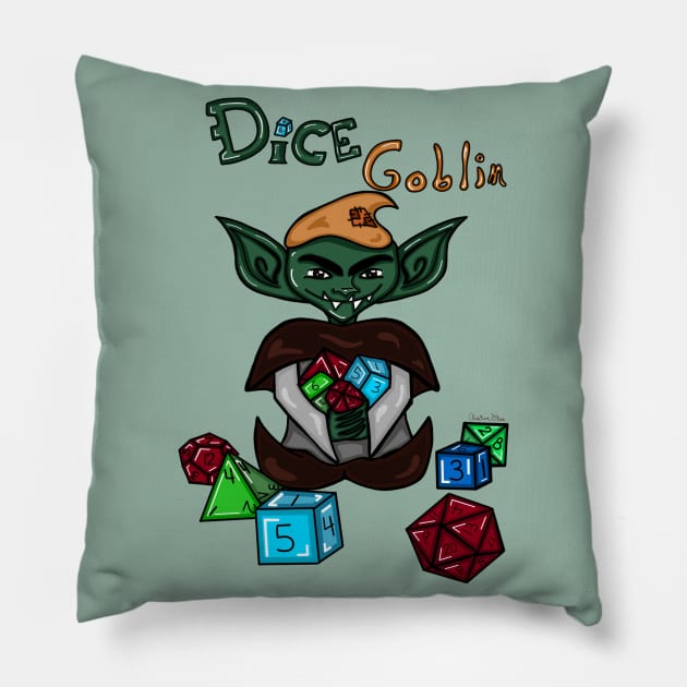 Dice Goblin Pillow by Custom Baubles & Designs