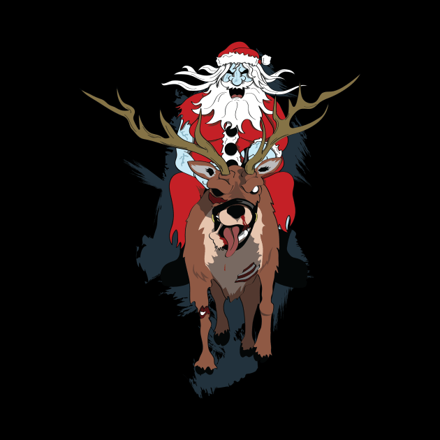 Zombie Santa by LostintheLines