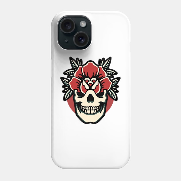 skull rose Phone Case by donipacoceng