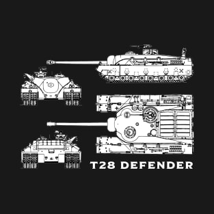 T28 DEFENDER TANK BLUEPRINT T-Shirt