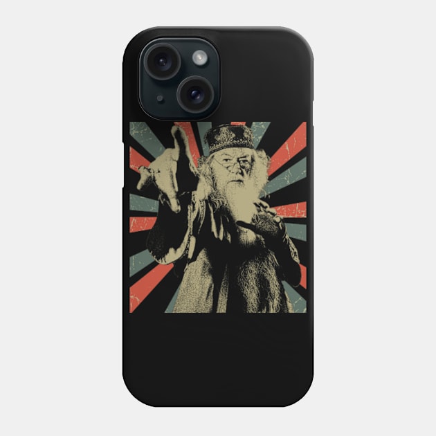 Sir Michael Gambon || Albus Dumbledore ||Vintage Art Design Phone Case by Setipixel