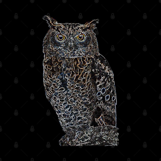 Cool Owl - Bird Design by Whites Designs