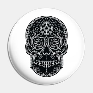 HomeSchoolTattoo SugarSkull Pin