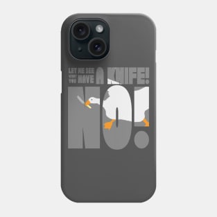 Goose with a Knife Phone Case