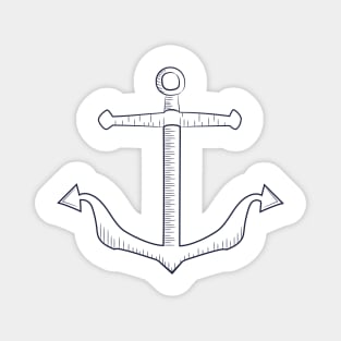 Anchor Sketch Magnet