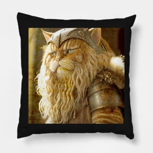 Cat Old Viking Pillow