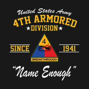 U.S. Army 4th Armored Division (4th AD) T-Shirt
