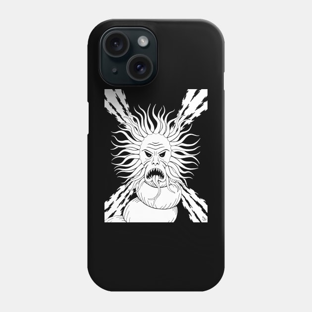 Tentacled Monstrosity Weird Horror Art Phone Case by AzureLionProductions